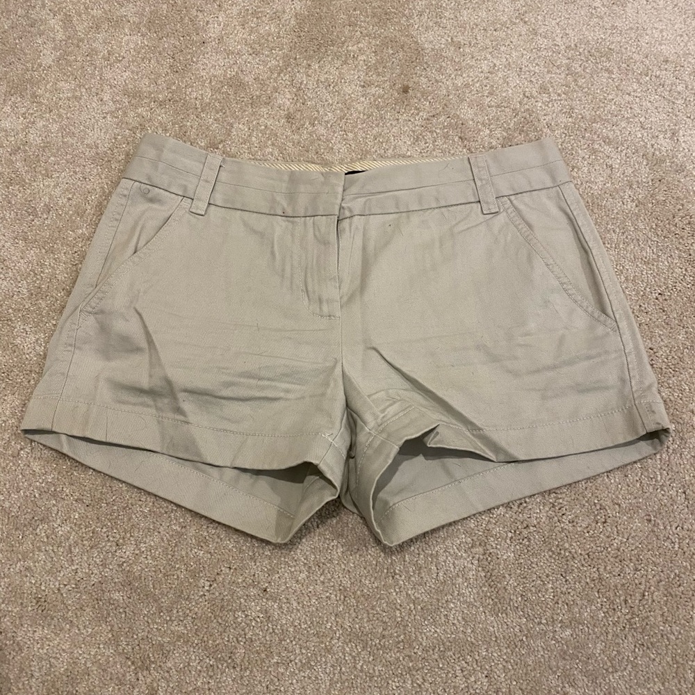 J. Crew 3” Stone Chino Short - size 2